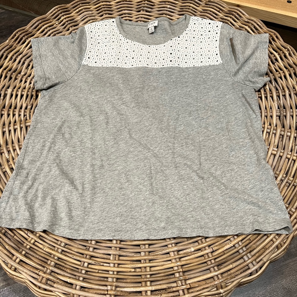 Jcrew Factory Eyelet Tee
